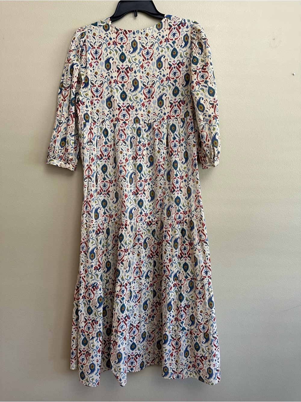 Zara Tiered Ruffle Button Front Midi Dress - Picture 12 of 16